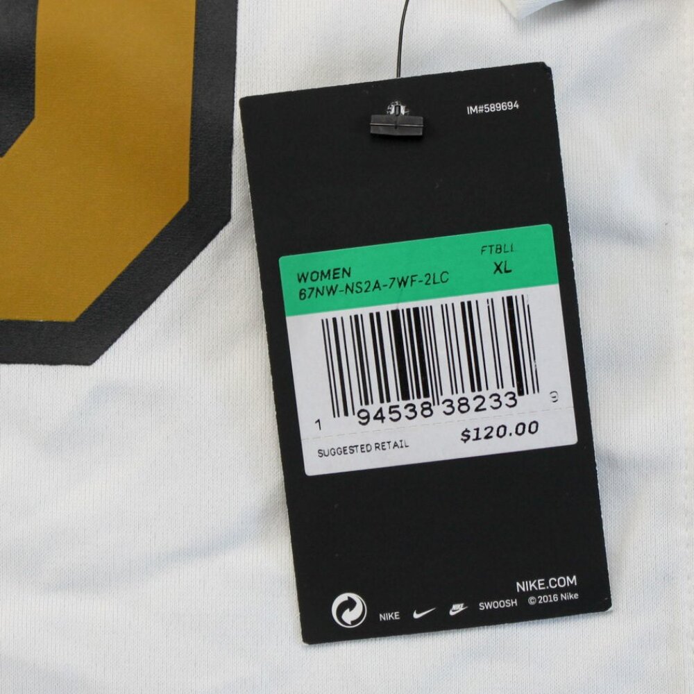 Nike New Orleans Saints Women's Jersey Top Size XL - Picture 6 of 9